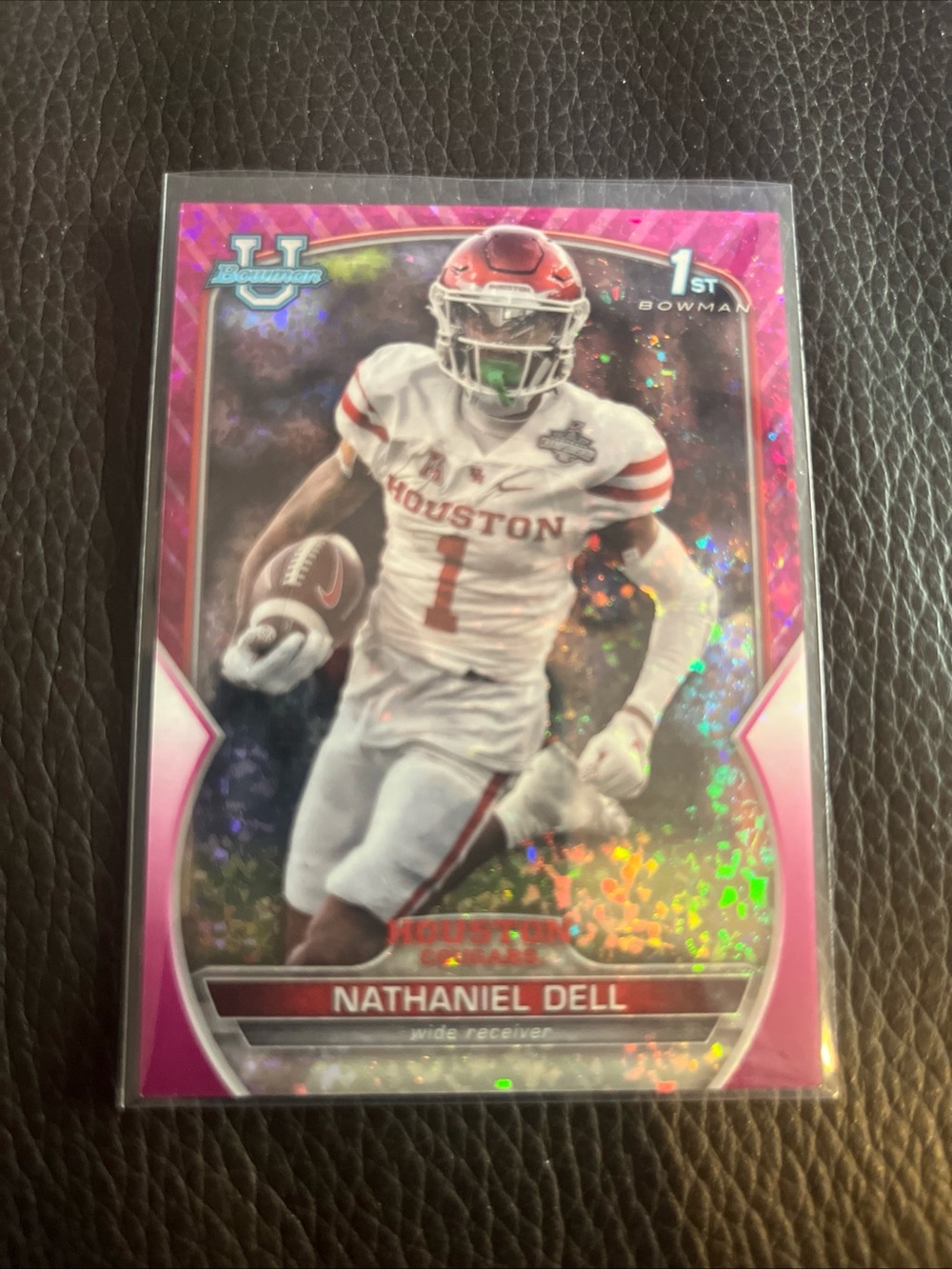 Topps Nathaniel Dell Bowman U Card Pink Numbered /150